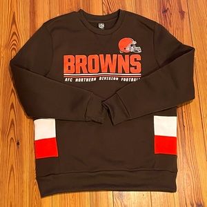 NWOT Cleveland Browns Women’s Sweatshirt Sz Med Chocolate Brown